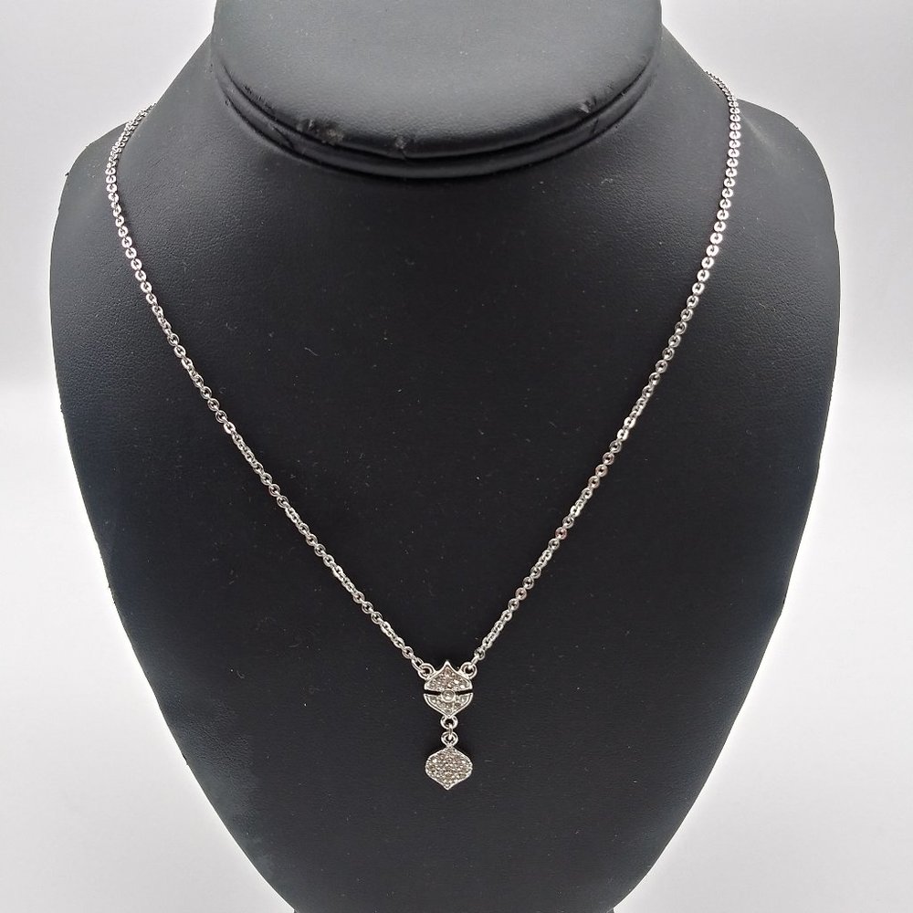 Vince Camuto Pave Crystal Pendant Necklace NWT